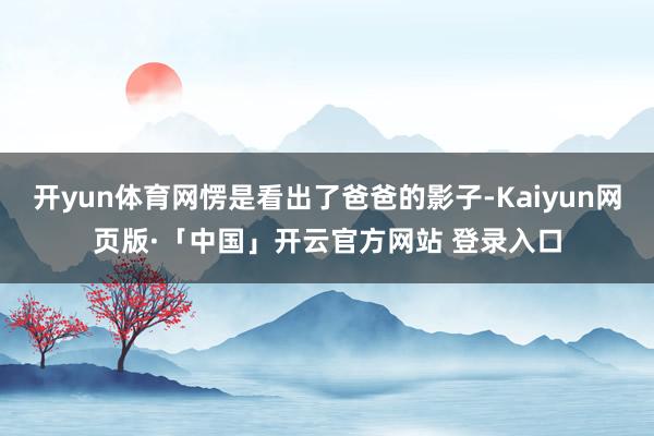 开yun体育网愣是看出了爸爸的影子-Kaiyun网页版·「中国」开云官方网站 登录入口